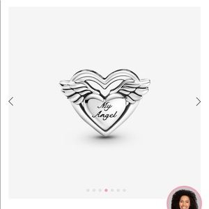 Pandora Mom with wings charm